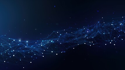 Futuristic technology wave. Abstract communication background with connecting dots and lines.,Abstract waves with moving particles. Big data analysis.