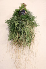 ナチュラルなドライフラワーのブーケ