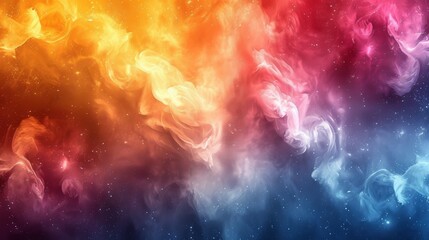 Obraz premium Abstract colorful background with smoke. Fantasy fractal texture. Digital art. 3D rendering. - Generative AI