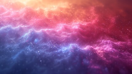 Abstract colorful background with particles and lines. 3d render illustration. - Generative AI