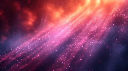 Fototapeta premium Abstract glowing particles background. illustration. Pink and purple colors. - Generative AI