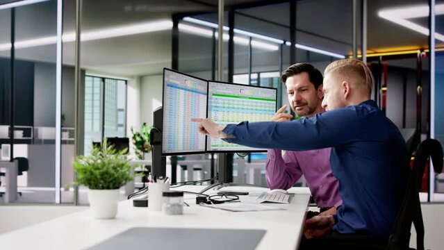 Man Argue In Office. Workplace Conflict