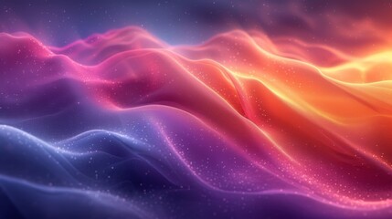 Abstract background with dynamic waves. 3d rendering, 3d illustration. - Generative AI