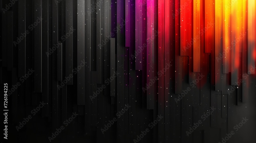 Poster abstract background with lines and lights. illustration. eps 10. - generative ai
