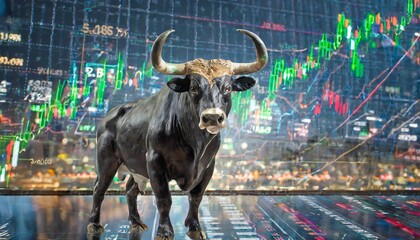 Stock market bull shares profit