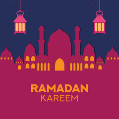 Ramadan Kareem greeting card