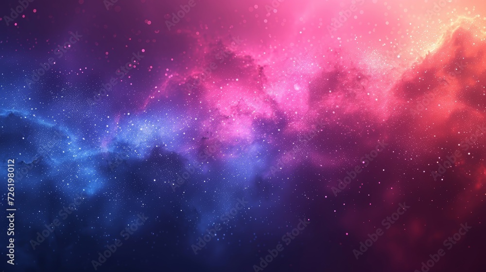 Poster abstract background with stars and nebula. illustration for your design - generative ai
