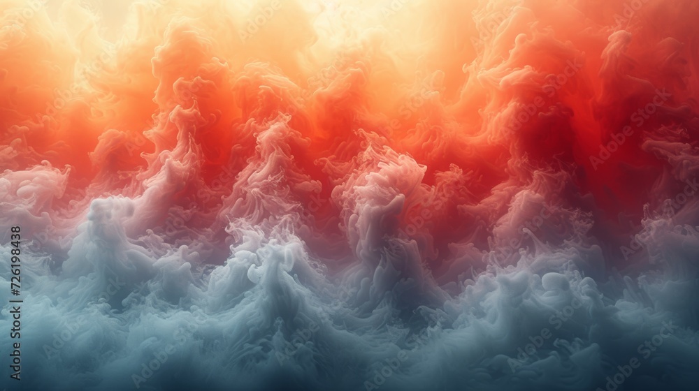 Poster abstract smoke background. fantasy fractal texture. digital art. 3d rendering. - generative ai