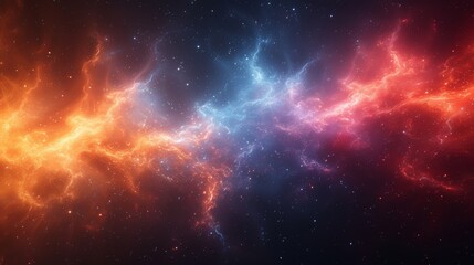 Naklejka premium Abstract background with lightning and space for your text. 3D illustration - Generative AI