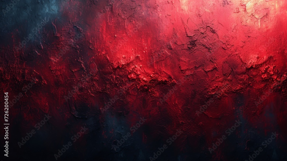 Poster grunge background with space for text or image. red and blue colors. - generative ai