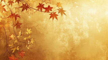 Antique-style Japanese background gleams with intricate gold motifs, radiating timeless elegance. Ai Generated