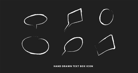 hand drawn text box icon