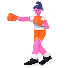 Girl Sport Boxing Game Competition