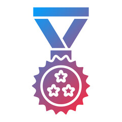 Gold Medal Icon Style