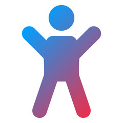 Man Celebrating Icon Style