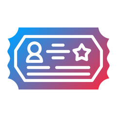 Adult Ticket Icon Style