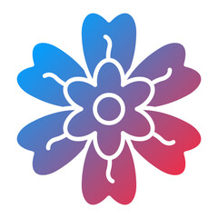 Alpine Forget Me Not Icon Style