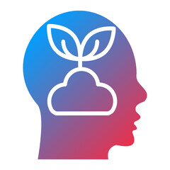 Mental Growth Icon Style