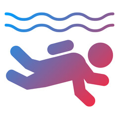 Open Water Diving Icon Style