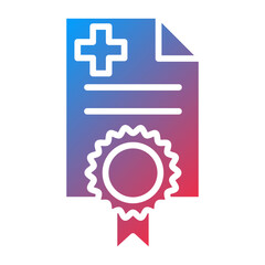 Medical Certificate Icon Style