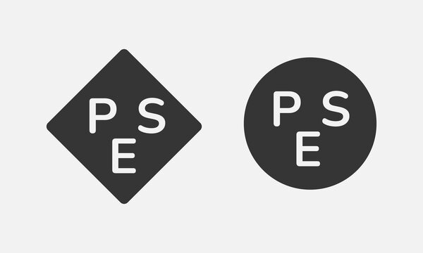 Japanese PSE marks. Certification services sign. Vector illustration	