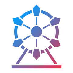 Ferris Wheel Icon Style