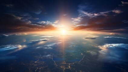 Fototapeta premium sun and clouds