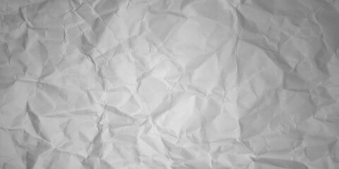 White Crumpled Paper Texture.