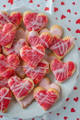 Valentines day cookies. Shortbread cookies