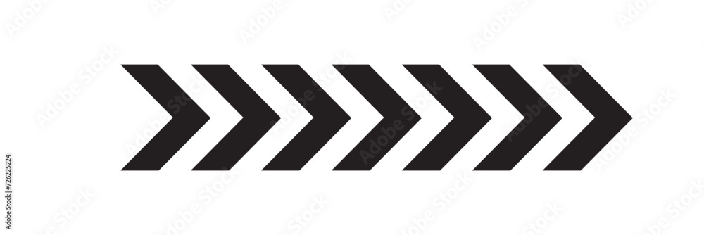 Poster arrow icons group. set of black arrows symbols with blend effect. chevron symbols. vector isolated o
