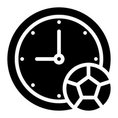 time glyph icon