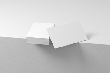 3d render card mockup with minimal background