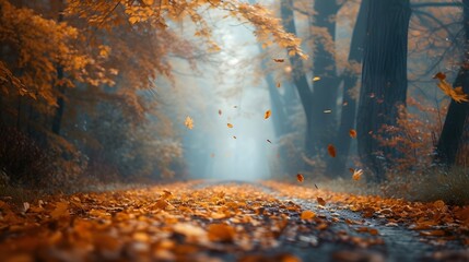 beautiful autumn season nature photography for quotes background
