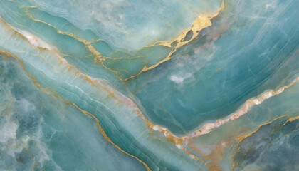 Obraz premium Tekstura onyx i strukturze marmuru, turkusowa, generative ai