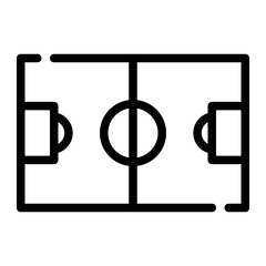soccer field line icon