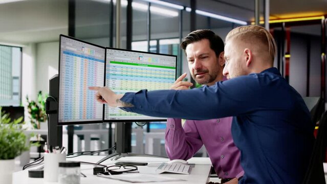 Man Argue In Office. Workplace Conflict