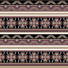 Seamless traditional ethno native pattern background - 726229008