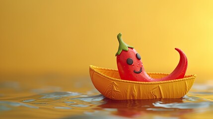 Greeting Card and Banner Design for Chili Day Background