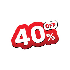 40 percent off, banner templates, special offer sales promotions.