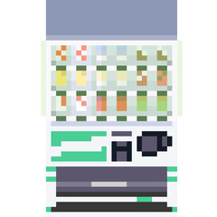 Pixel art soft drink vending machine