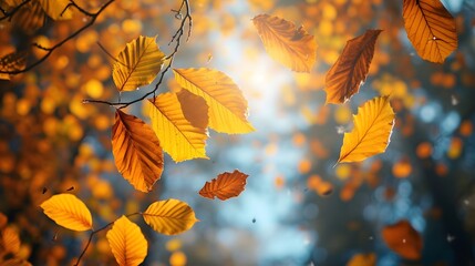beautiful autumn season nature photography for quotes background