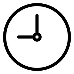 Clock, line style icon