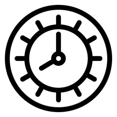 Clock, line style icon