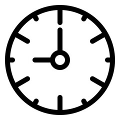 Clock, line style icon