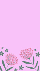Beautiful pastel floral background