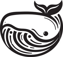 Whale Fish Vector 