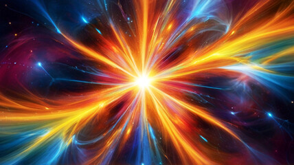 Fototapeta premium Fractal art colorful abstract background illustration for creative design