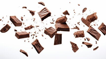 砕けたチョコレートのかけら