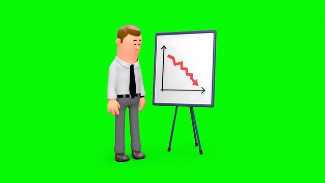Entrepreneur Feeling Sad After Knowing About the Failure Chart of His Business