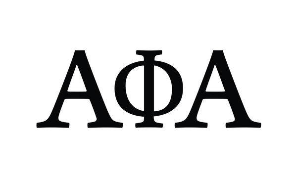 Alpha Phi Alpha greek letter, ΑΦΑ greek letters, ΑΦΑ	